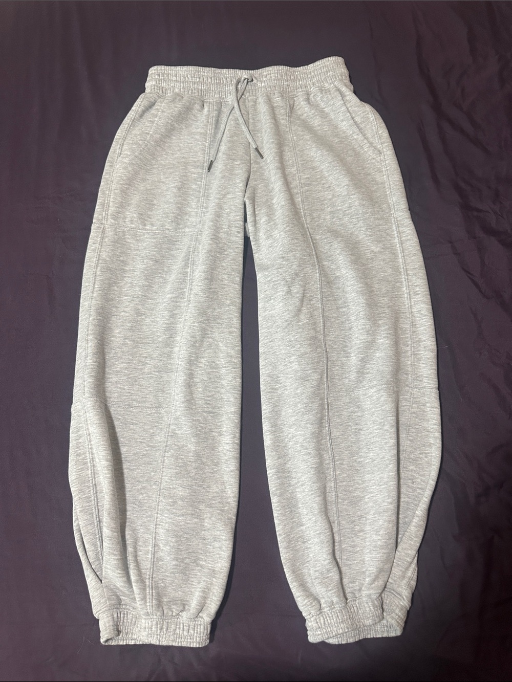 Pink Republic Light Grey Track Joggers with Drawstring